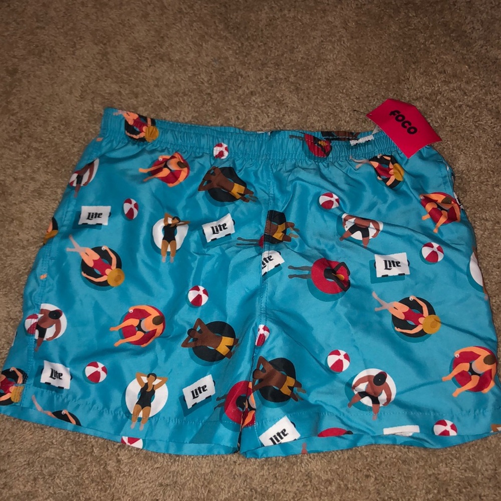Medium Miller Lite Men’s Bathing Suit New with Tags
